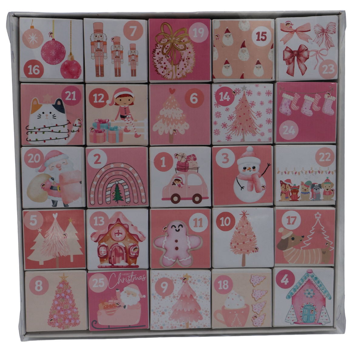 Advent Calendar Pink Elf Design Just Fun Gifts