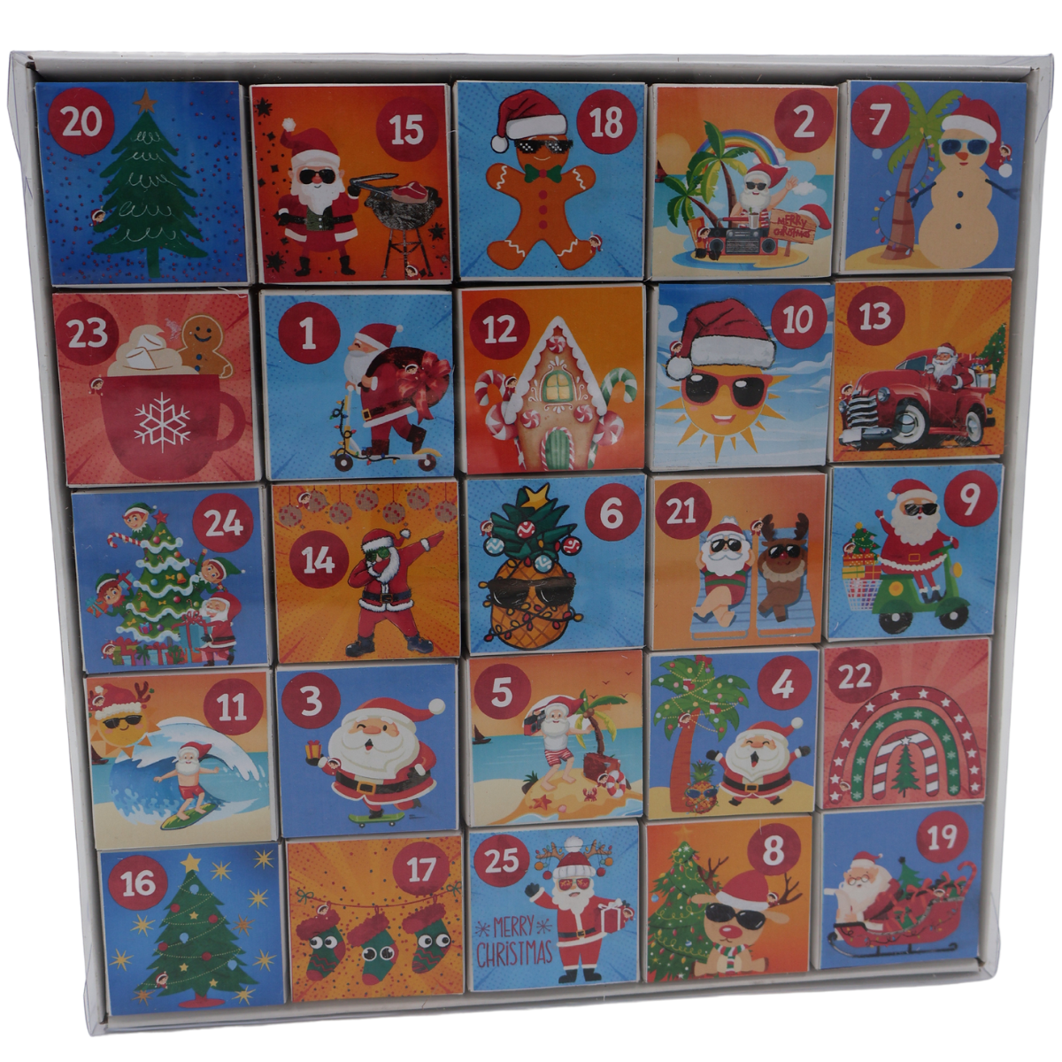 Advent Calendar Santa Summer Design Just Fun Gifts