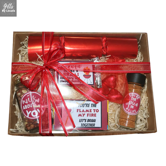 Valentines Gift box for a Braai lover 30cm by 20cm) Just Fun Gifts