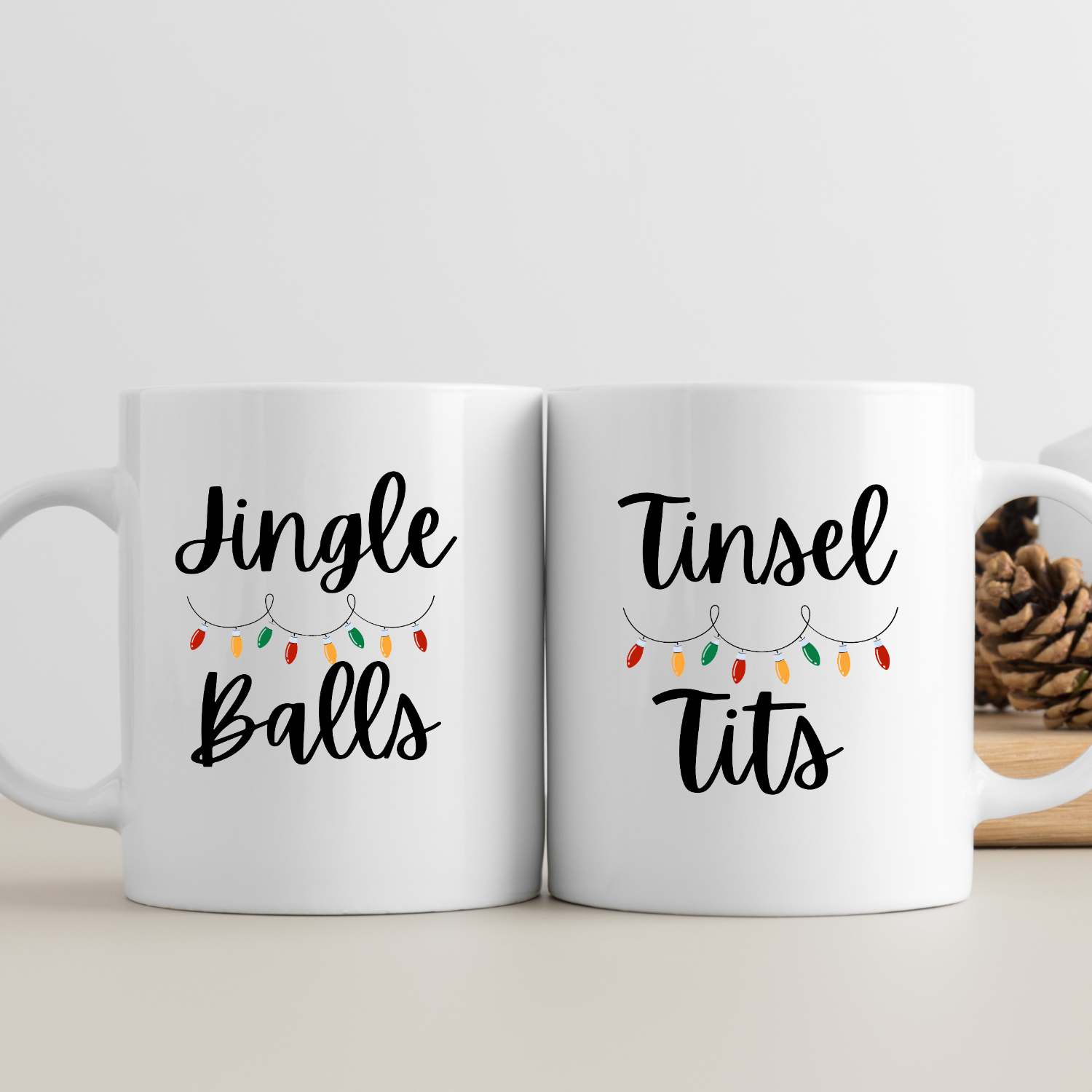 Mug Gift Set – Jingle Balls and Tinsel Tits Just Fun Gifts