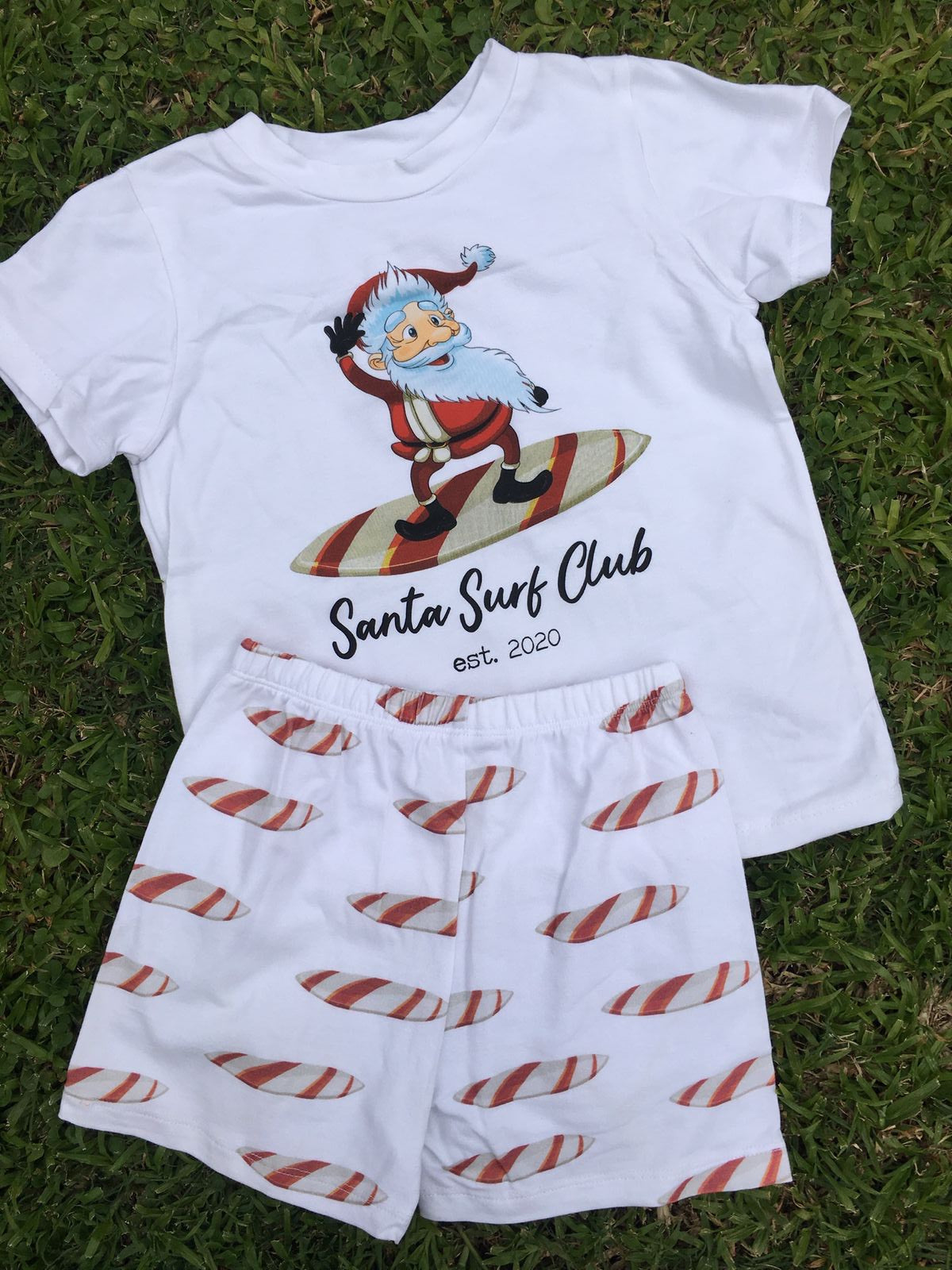 Christmas PJ’s Surfing Santa Just Fun Gifts