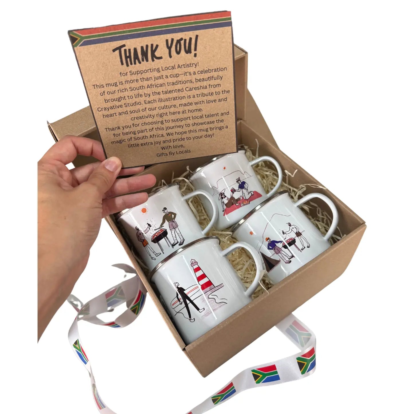 SA Collection โ Enamel Mug Set (4-Pack) Just Fun Gifts