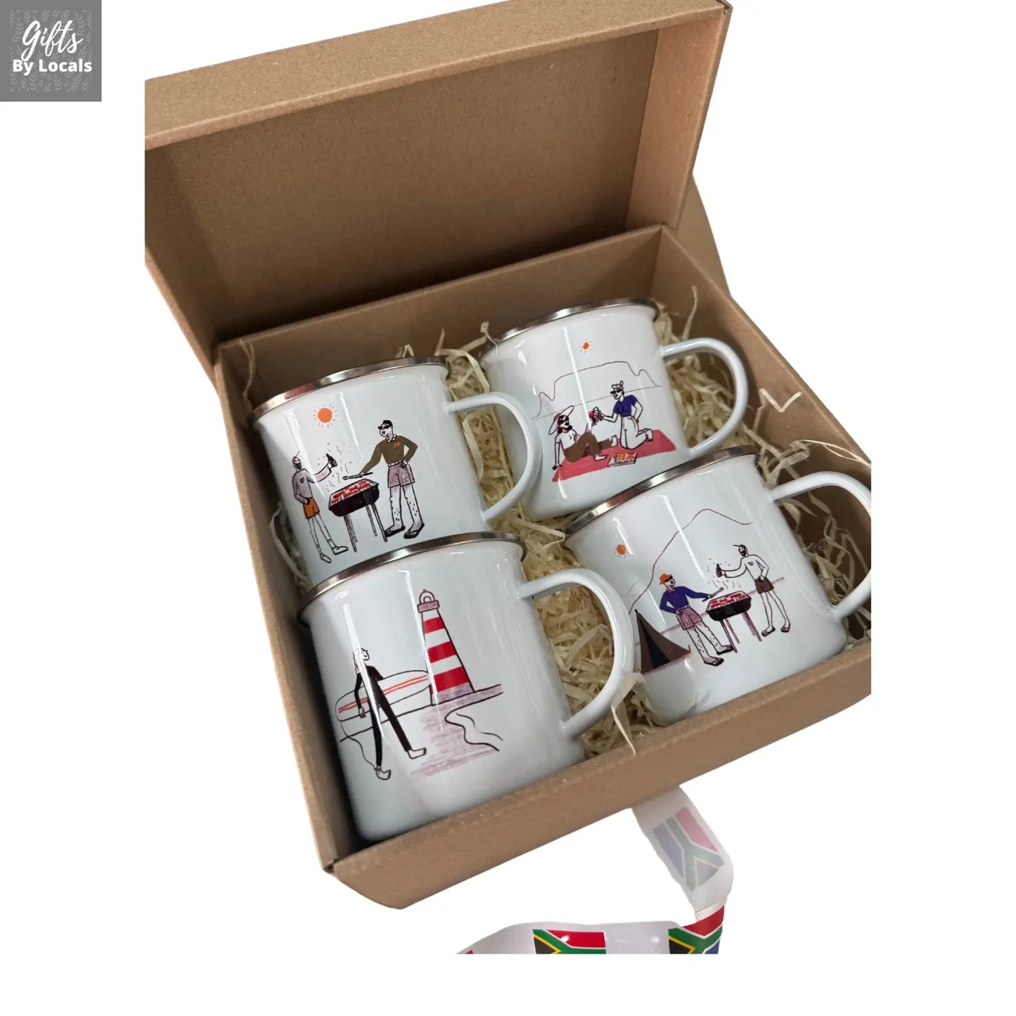 SA Collection โ Enamel Mug Set (4-Pack) Just Fun Gifts