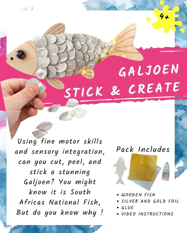 Hopscotch Crafts - Galjoen, stick and create Hopscotch Crafts