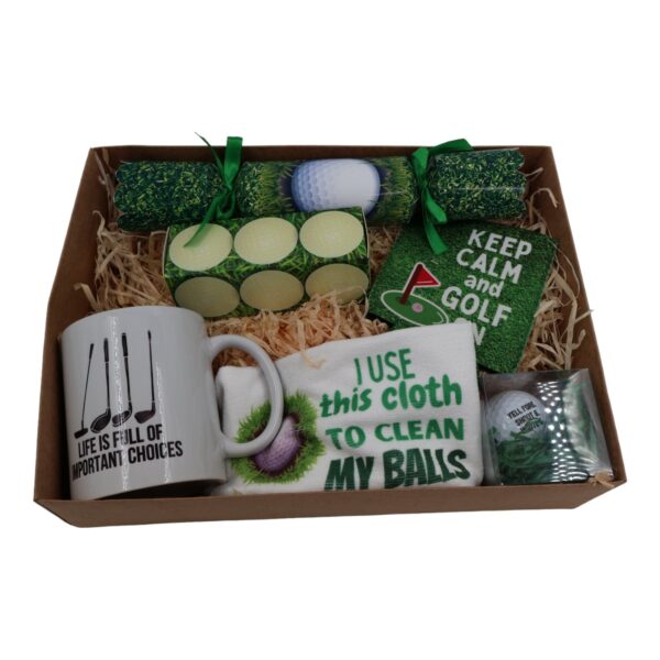 Golf Hamper Gift Set with fun unique gifts Just Fun Gifts