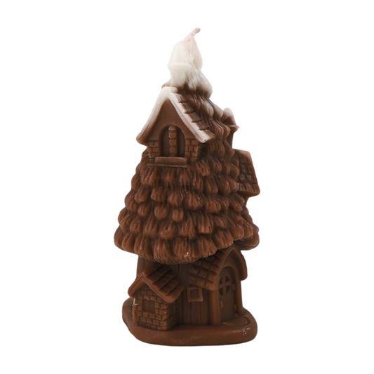 Christmas House Candle Handcrafted