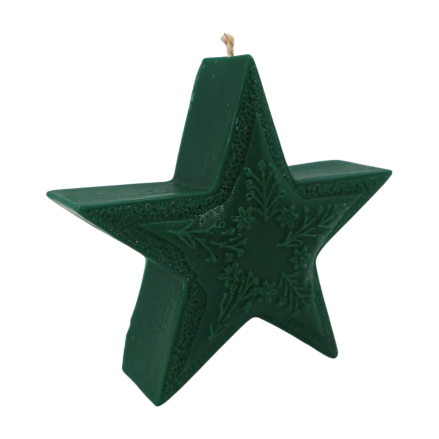 Christmas Star Candle Handcrafted