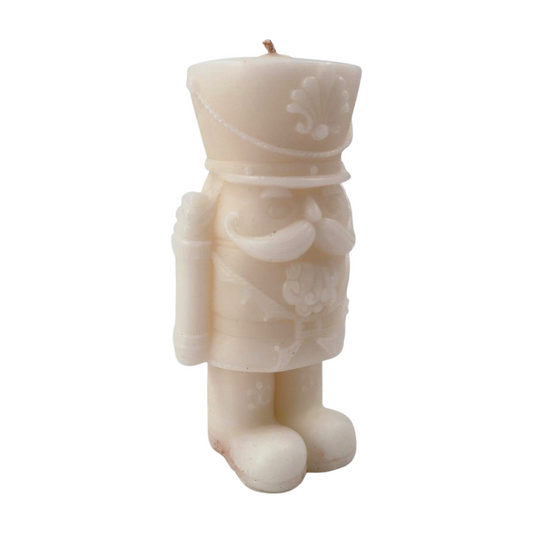 Christmas Nutcracker Candle Handcrafted