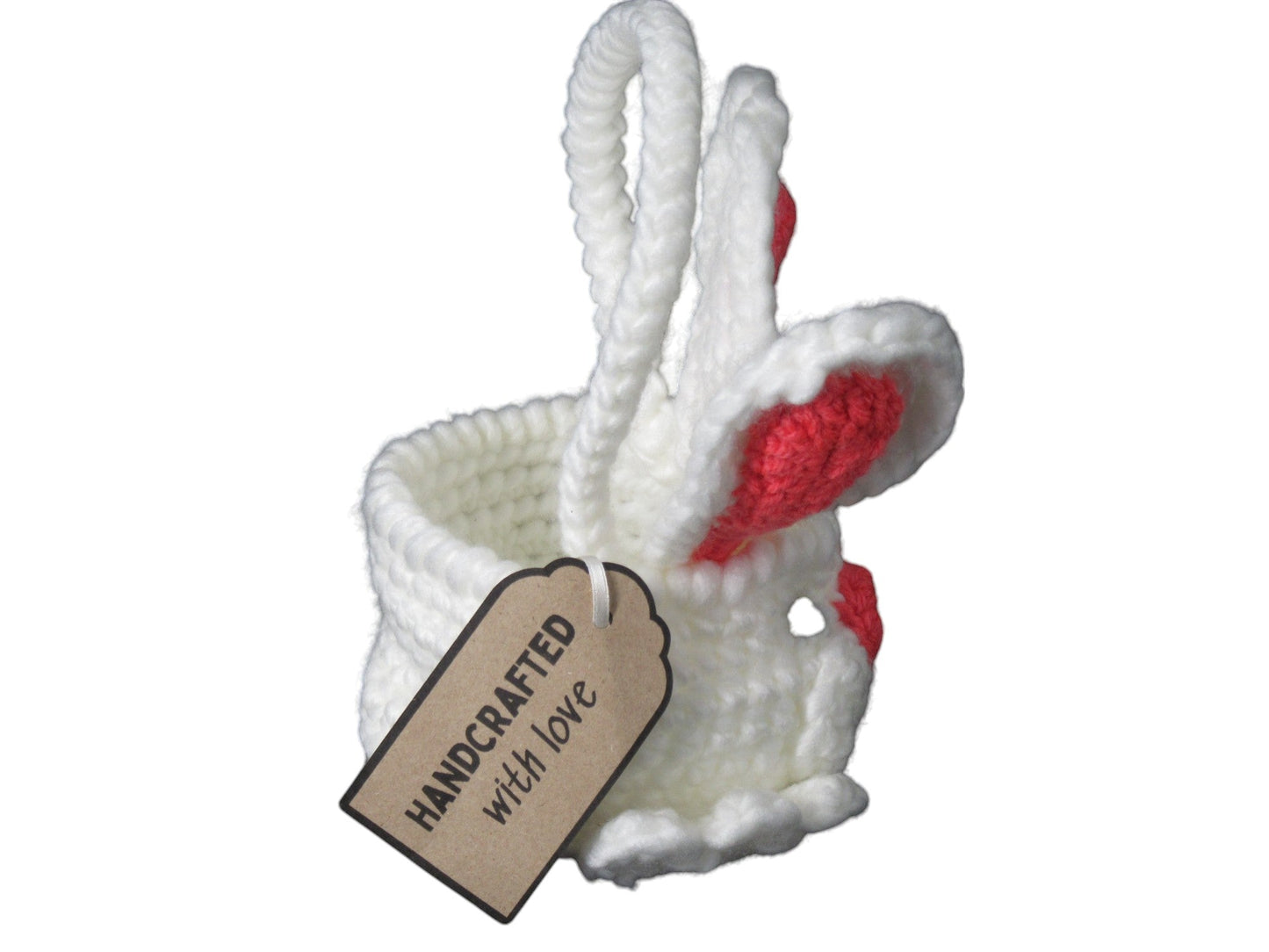 Knitted Easter Basket Pink Just Fun Gifts