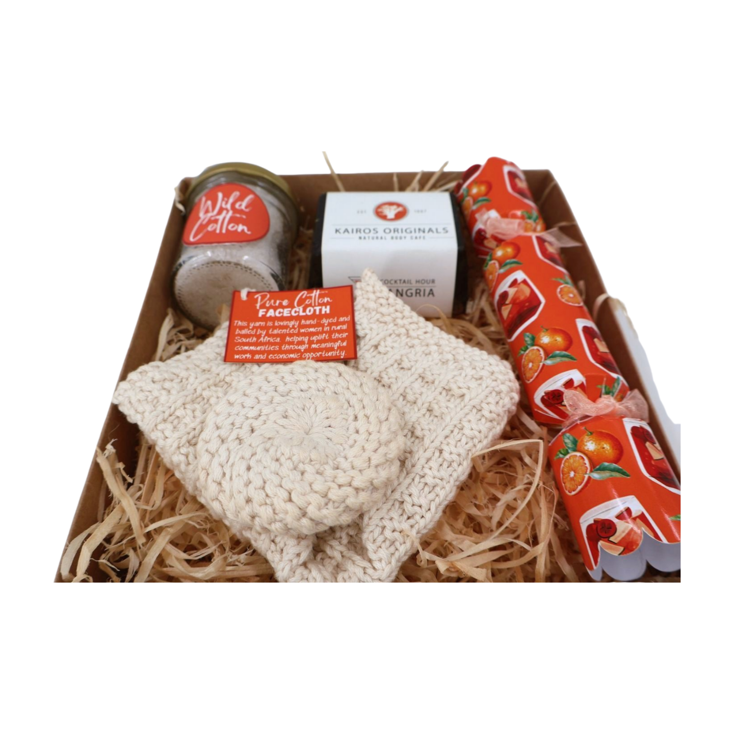 Pamper Essentials Gift Box – Wild Cotton & Sangria Edition Just Fun Gifts
