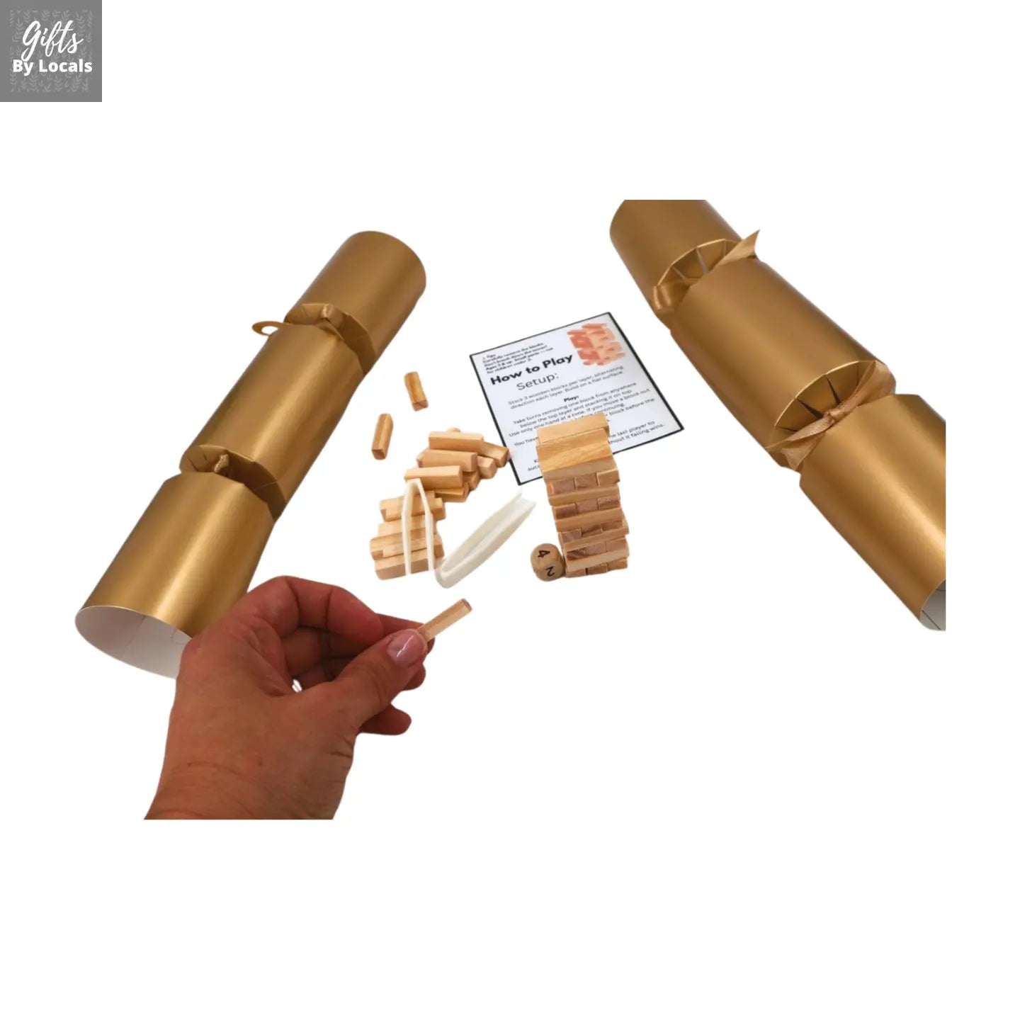 Cracker set of 2 - Mini Jenga set Gifts By Locals