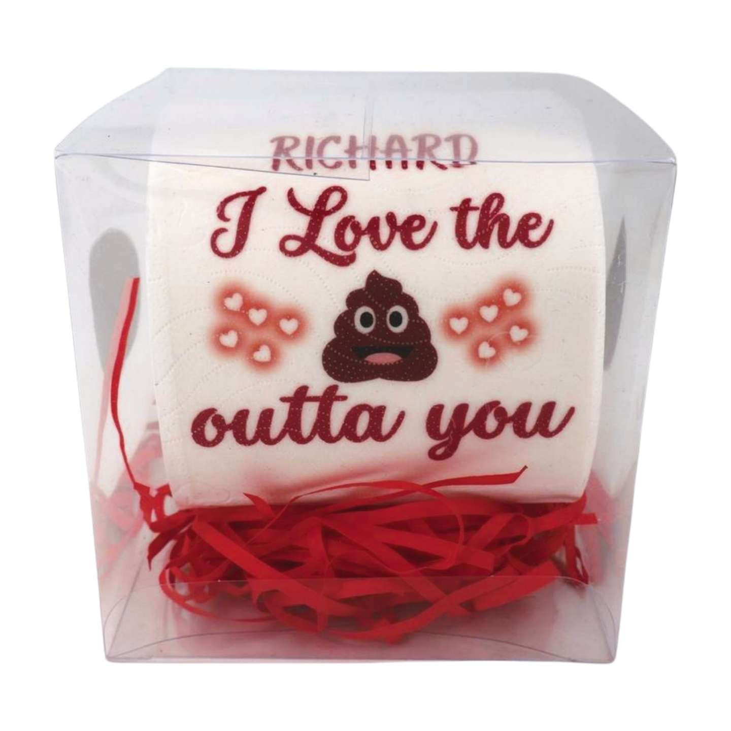 Personalised Valentines Toilet Paper - Insert name I love the ** outta you Just Fun Gifts