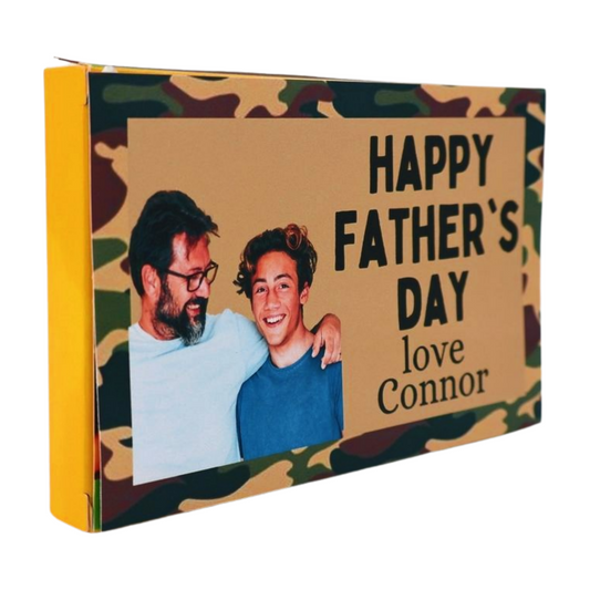 Personalised Striker - Happy Father's Day (insert photo and name) (camo design) Just Fun Gifts