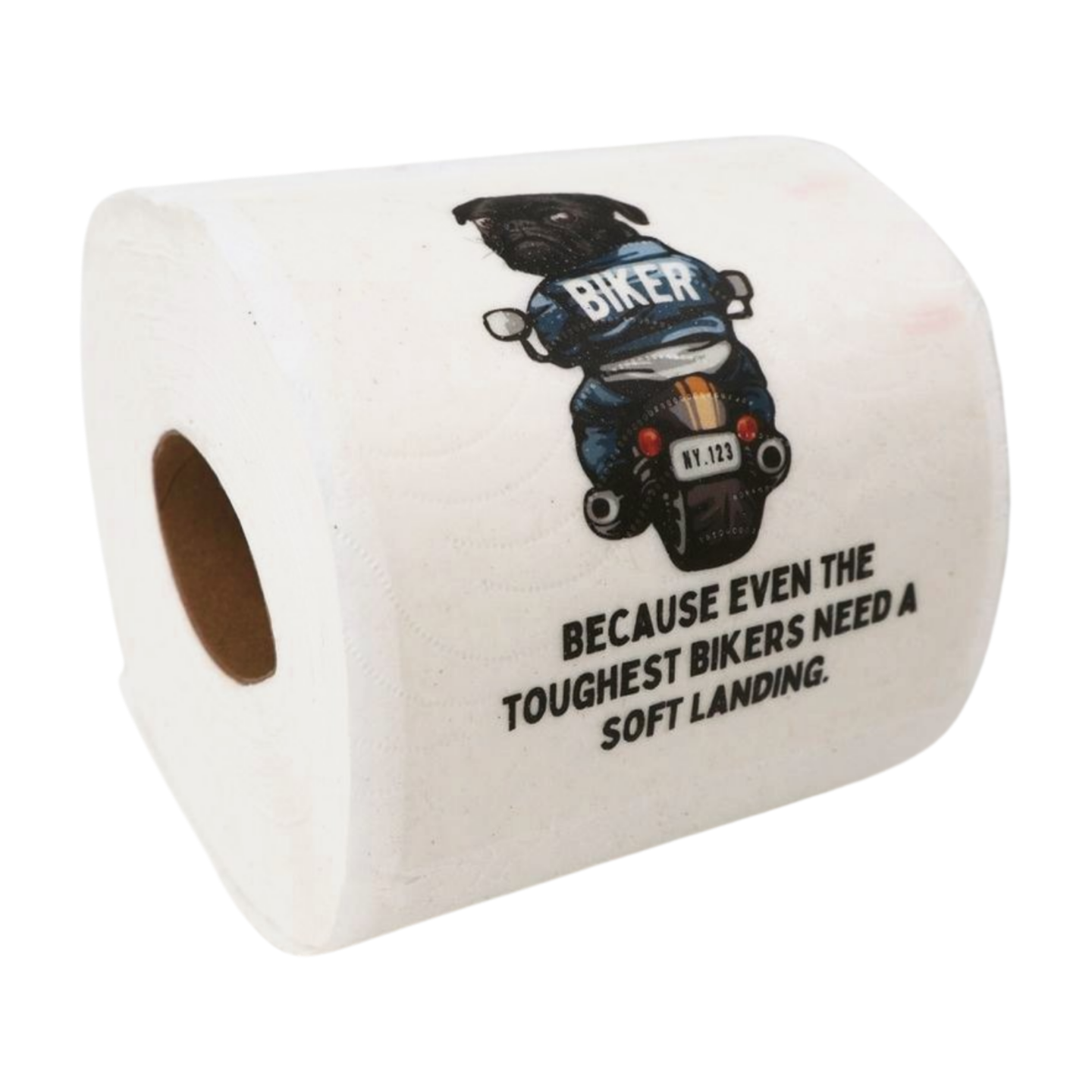 Toilet Paper - Biker dog "because even the toughest bikers need a soft landing Just Fun Gifts
