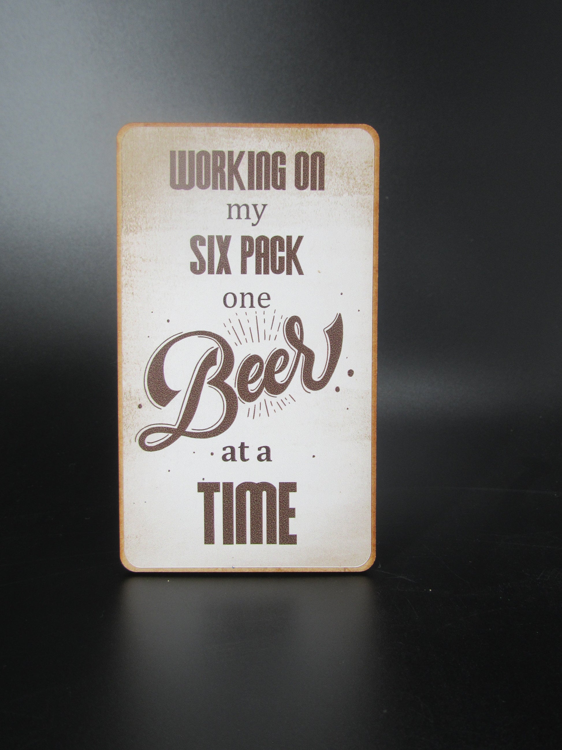 Magnet – Working on my six pack one beer at a time Mooshimoo