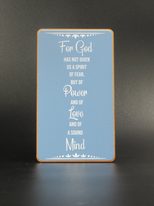 Magnet – For God has not given us a spirit of fear, but of power and of love and of a sound mind Mooshimoo