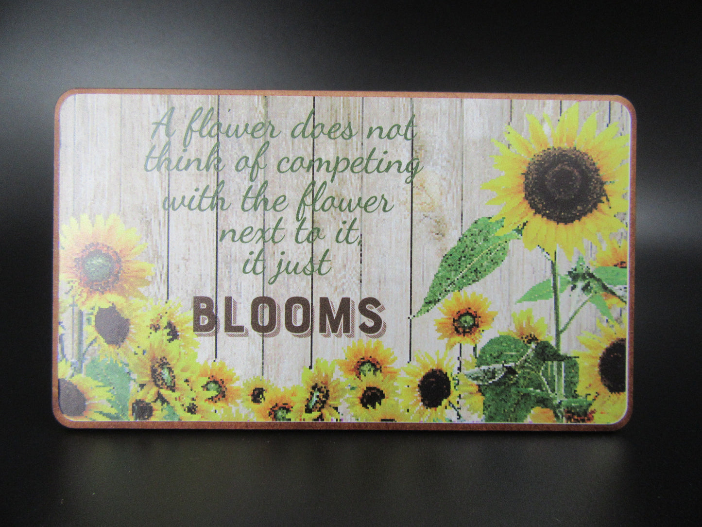 Magnet โ A flower does not think of competing with the flower next to it, it just BLOOMS Mooshimoo