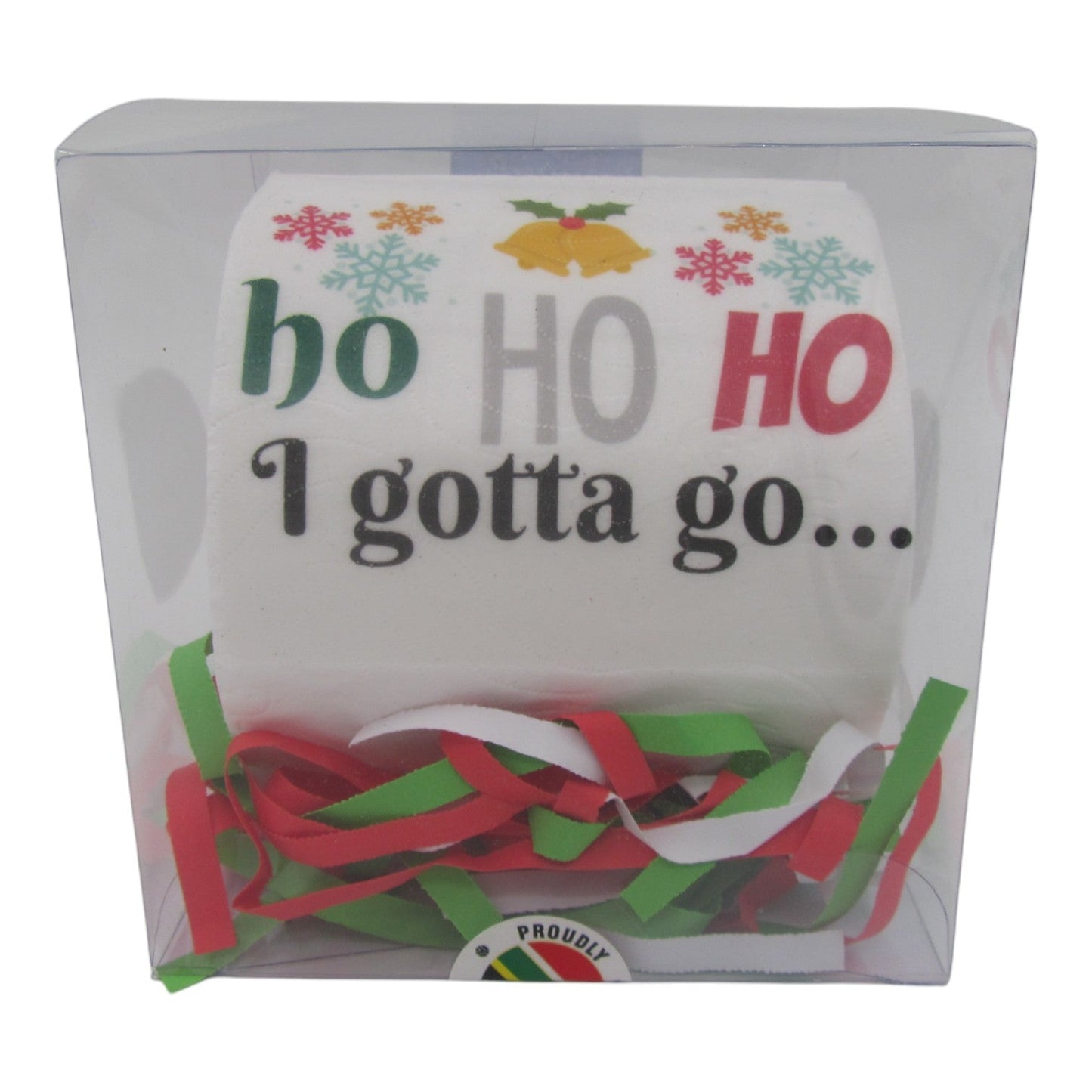 Toilet Paper – Ho Ho Ho I gotta go (printed on first sheet) Just Fun Gifts
