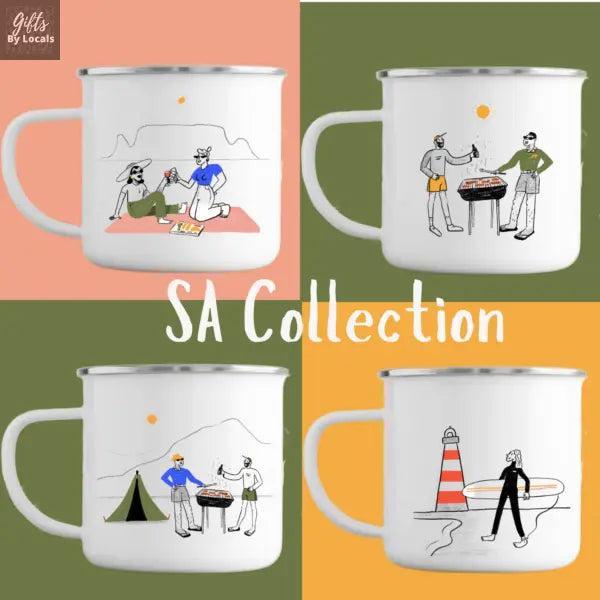 SA Collection โ Enamel Mug Set (4-Pack) Just Fun Gifts