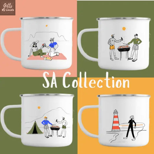SA Collection – Enamel Mug Set (4-Pack) Just Fun Gifts