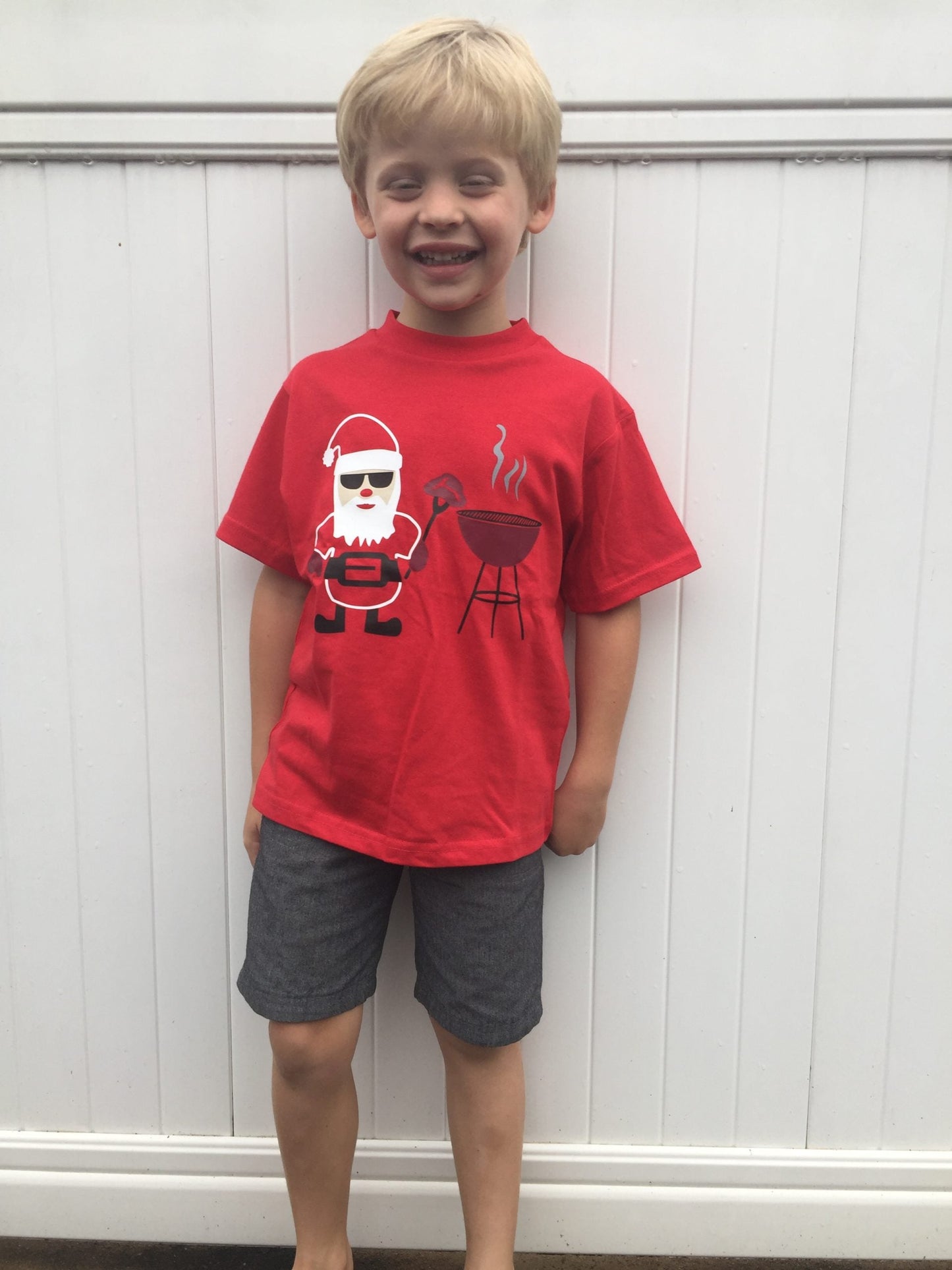 Santa Braai Shirt – Men’s and Kids Just Fun Gifts