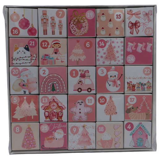 Advent Calendar Pink Elf Design