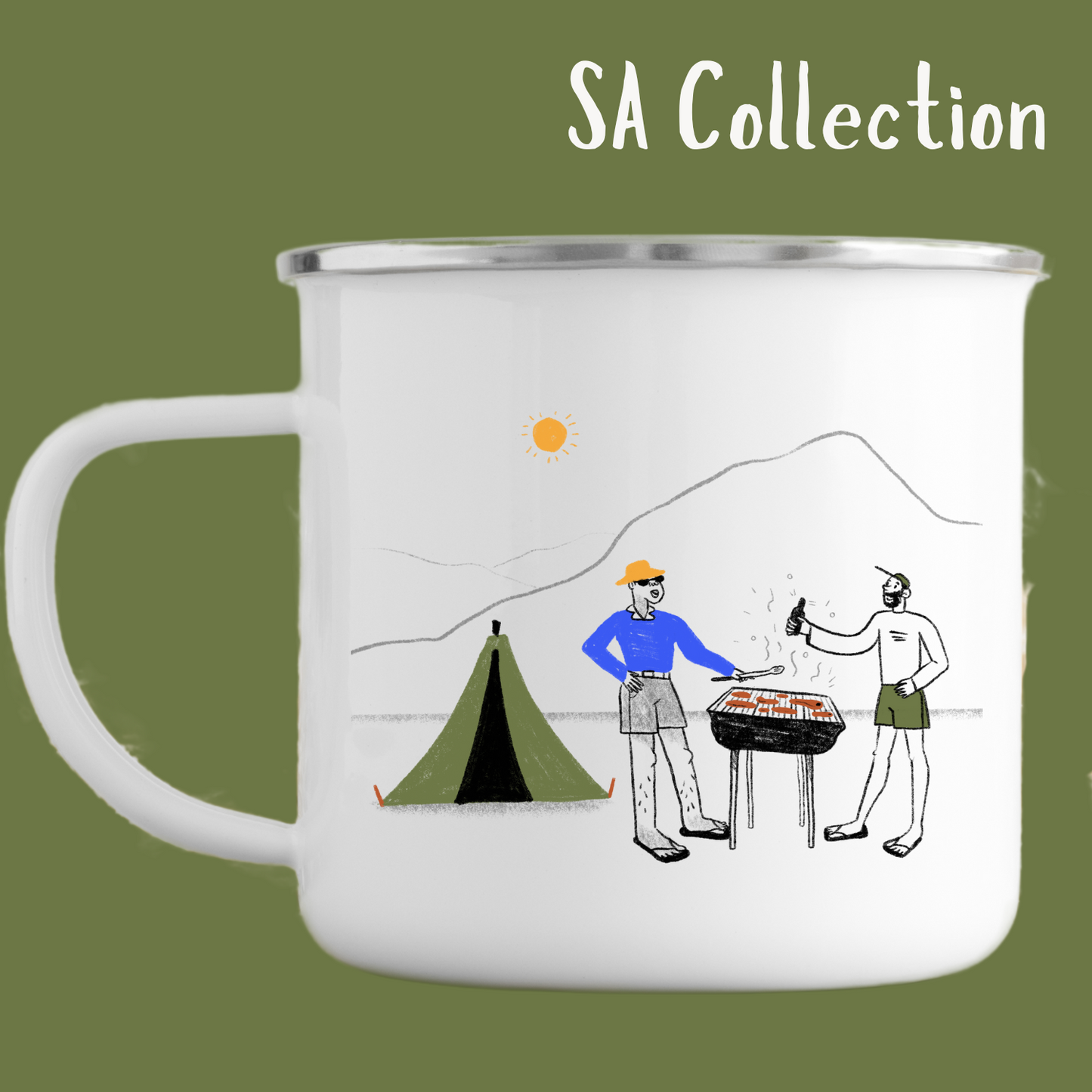 SA Collection – Enamel Mug Set (4-Pack)