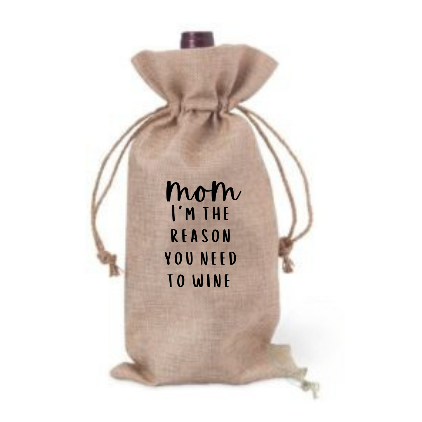 Hessian Wine Bag - with different sayings Just Fun Gifts