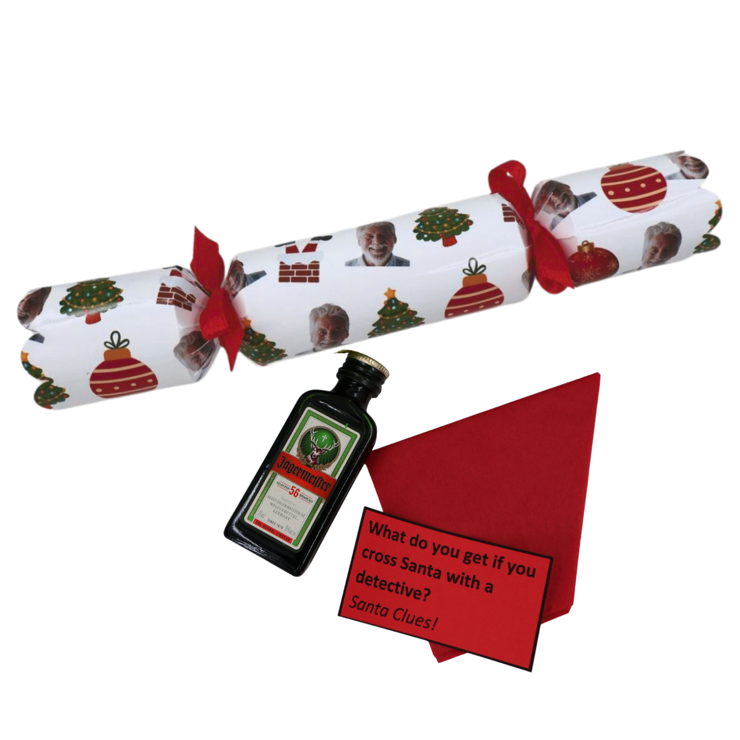 Personalised Christmas Cracer - insert your fav persons face Just Fun Gifts