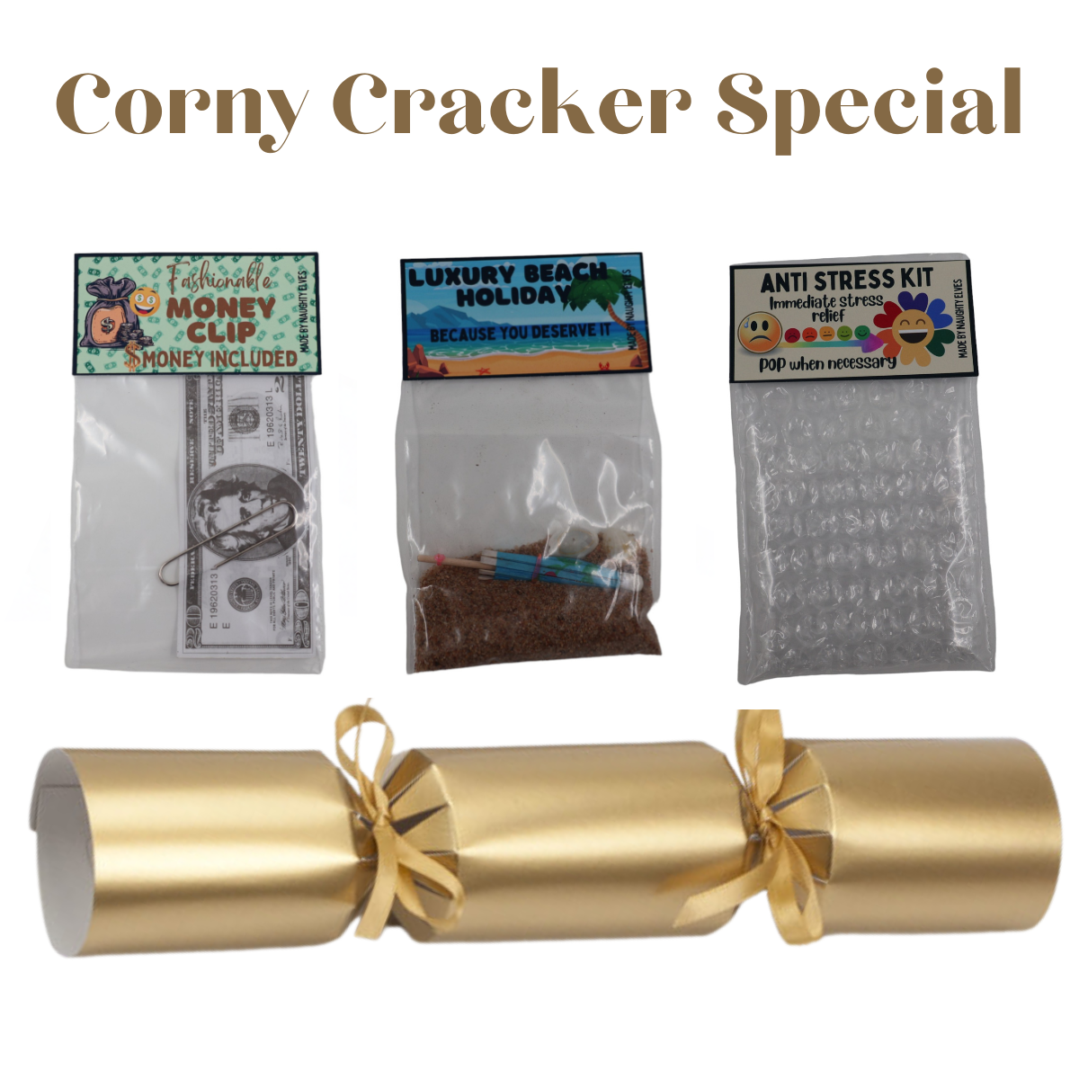 Corny Christmas Crackers Bulk Set (buy 14 get 1 Free)