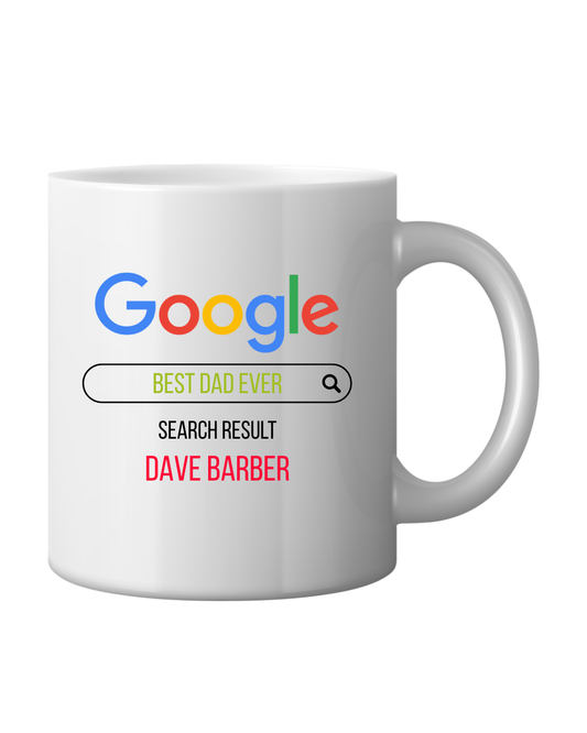 Personalised “Best Dad Ever” Search Mug Just Fun Gifts