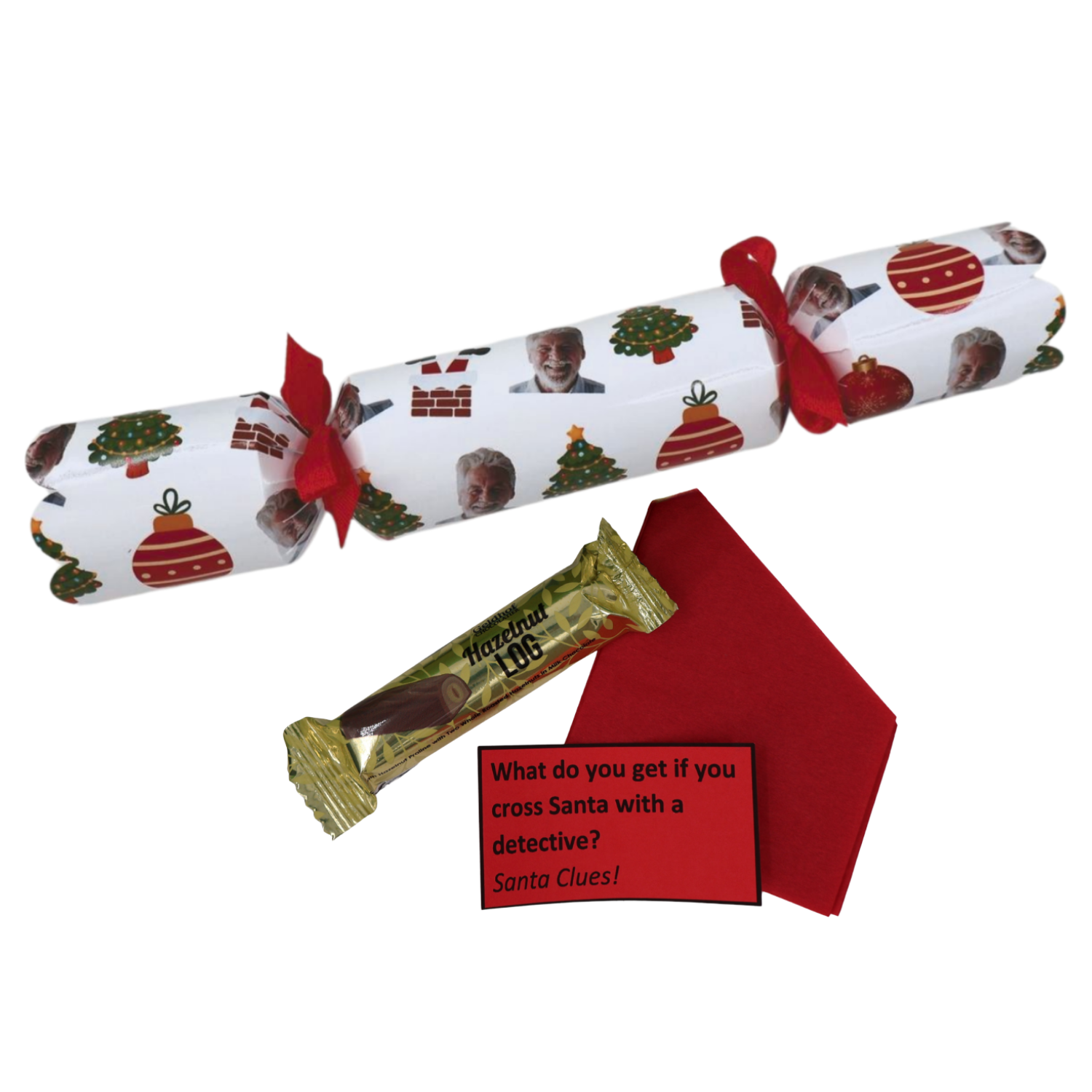Personalised Christmas Cracer - insert your fav persons face Just Fun Gifts