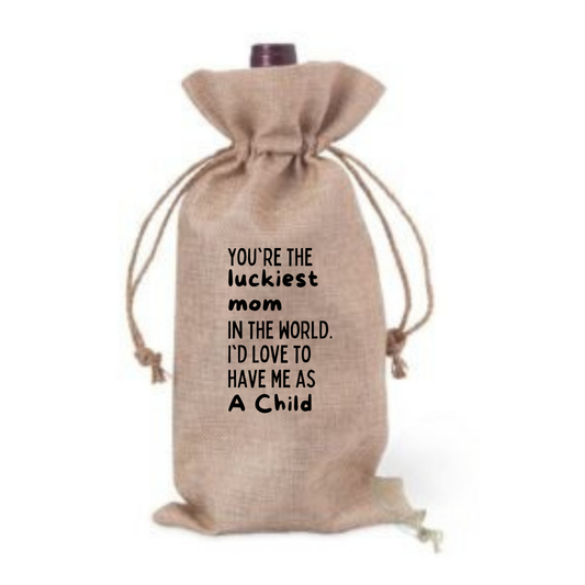 Hessian Wine Bag - with different sayings Just Fun Gifts