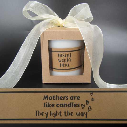 Candle – Mothers are like candles, they light the way.