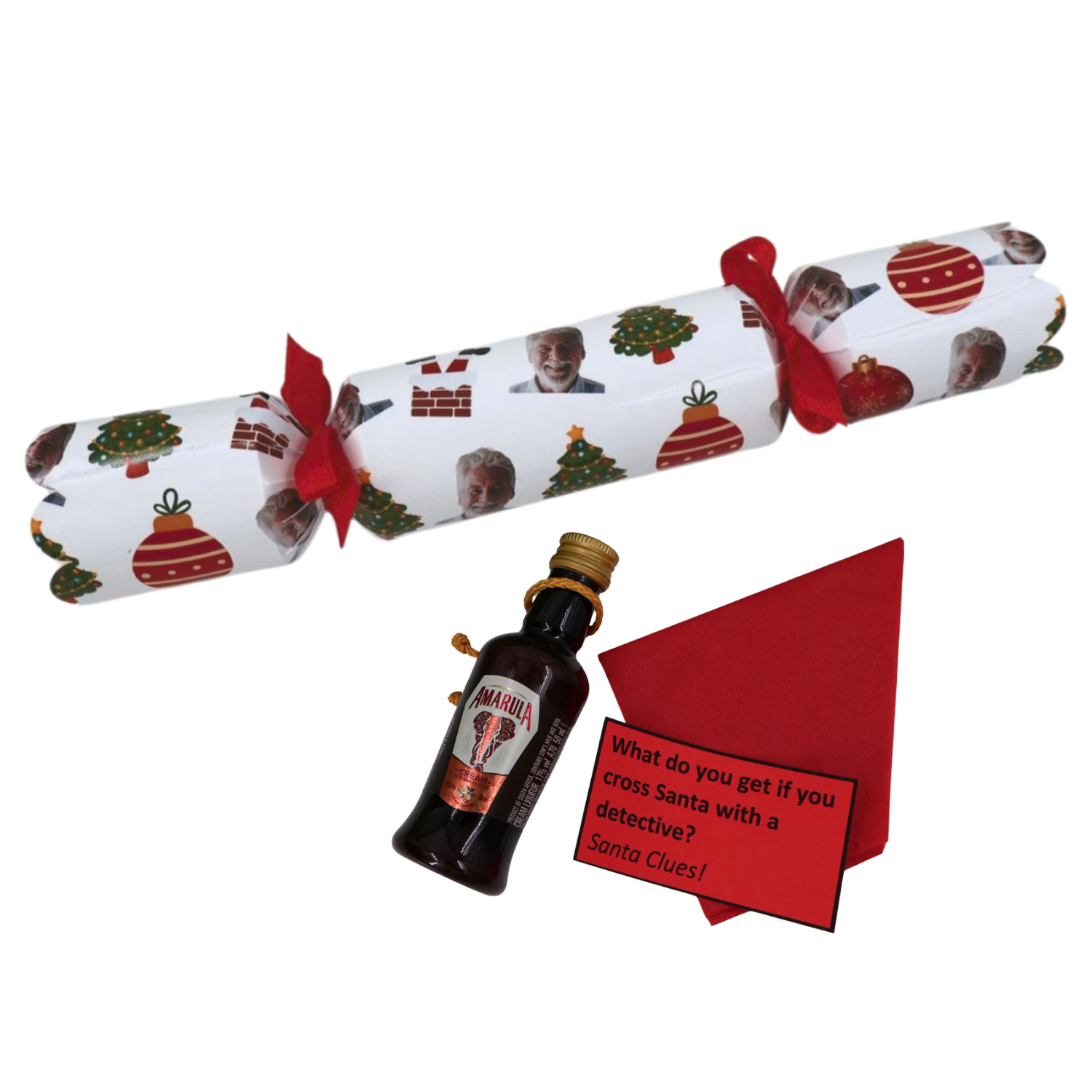 Personalised Christmas Cracer - insert your fav persons face Just Fun Gifts