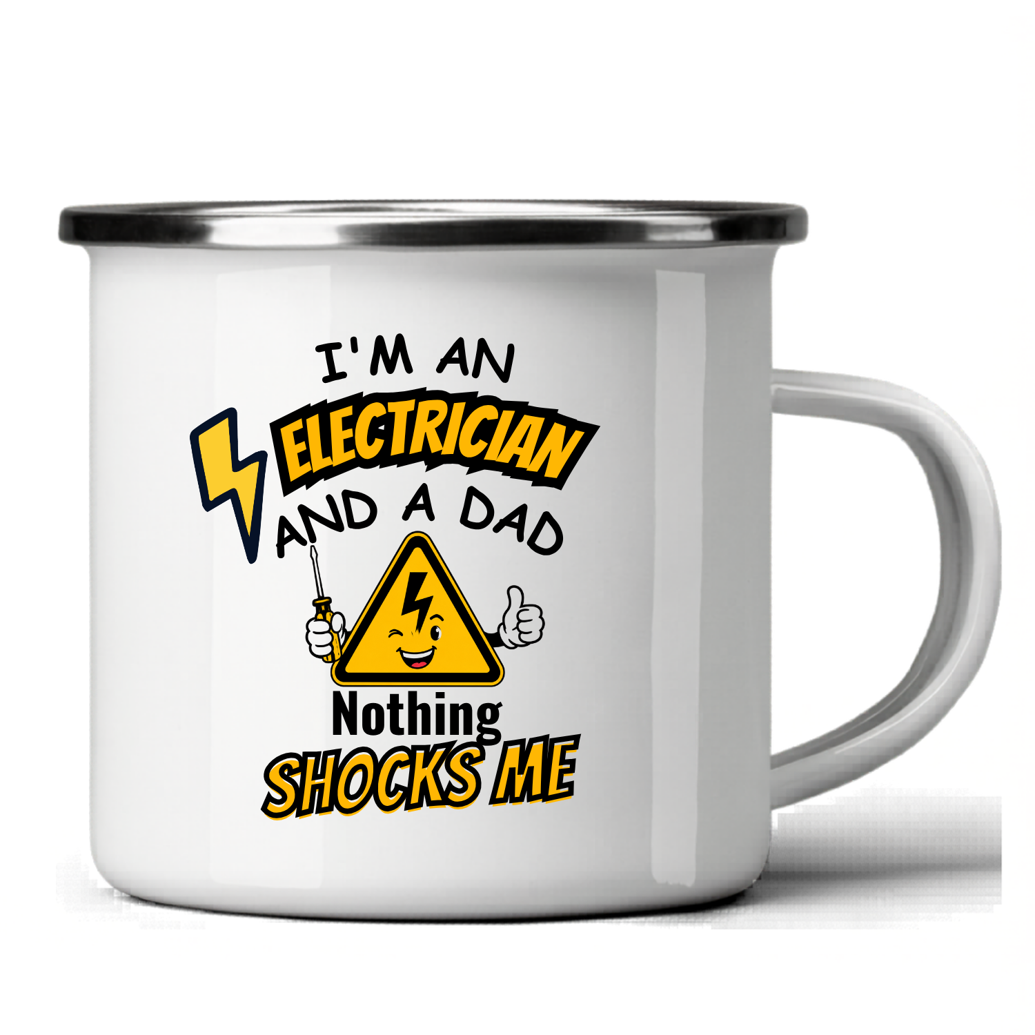 Mug  - I'm an electrician and a dad nothing shocks me Just Fun Gifts