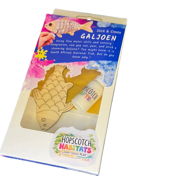 Hopscotch Crafts - Galjoen, stick and create Hopscotch Crafts