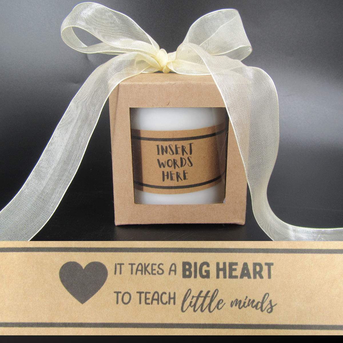 Candle – It takes a big heart to teach little minds (great for teachers)