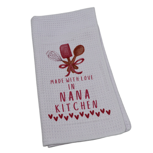 Personalised Dish Cloth - Made with love in [insert name] kitchen Just Fun Gifts
