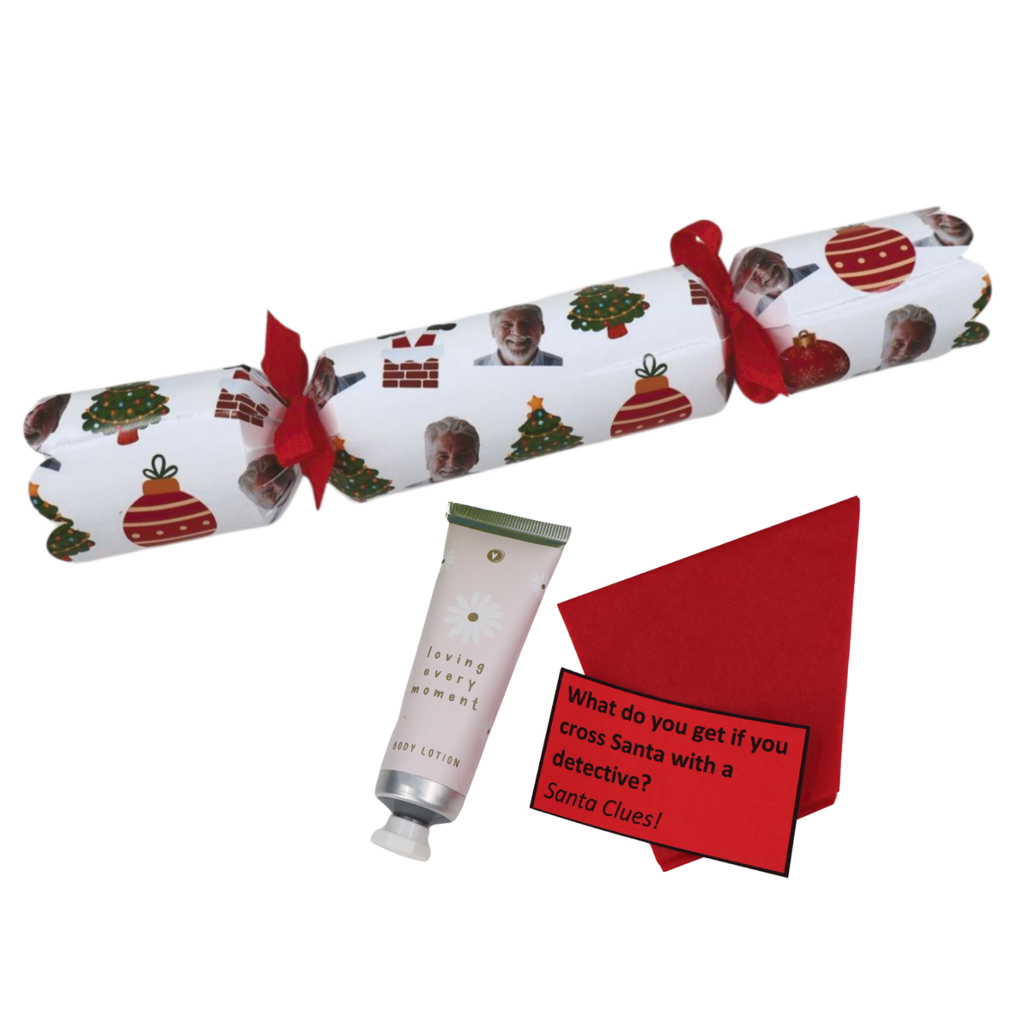 Personalised Christmas Cracer - insert your fav persons face Just Fun Gifts