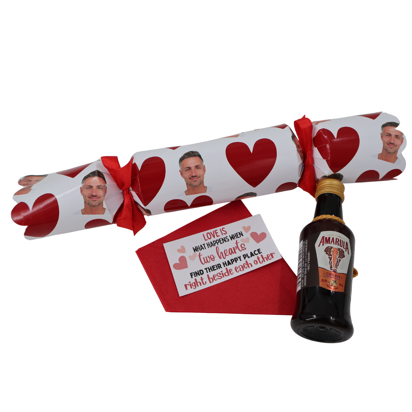 Personalised Valentines Cracker - insert your fav persons face or yours Just Fun Gifts