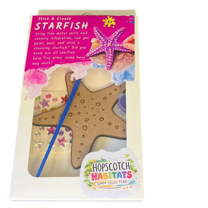 Hopscotch - Starfish, stick and create Hopscotch Crafts