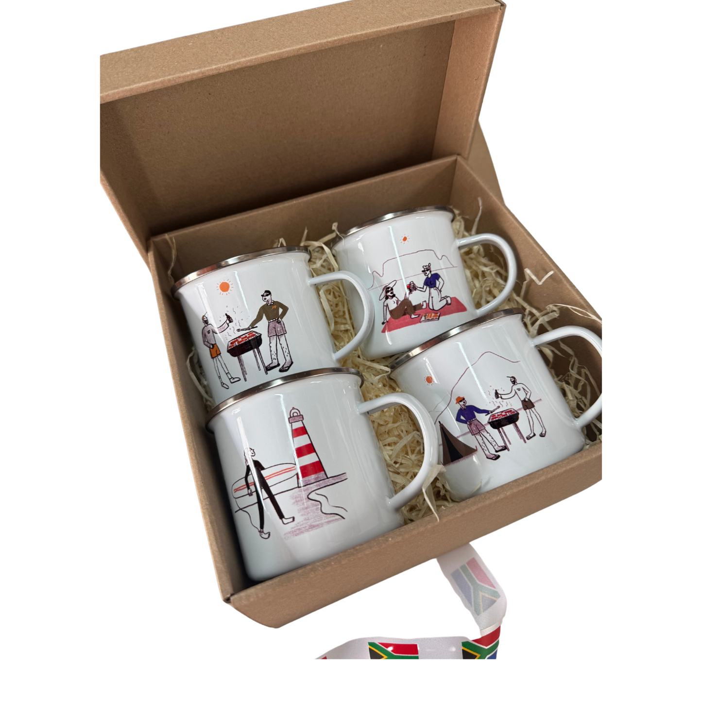 SA Collection – Enamel Mug Set (4-Pack)