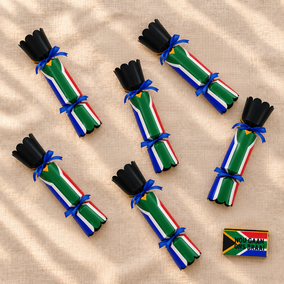 Heritage Day Table Set – 6 SA Celebration Crackers + Free Gift Just Fun Gifts