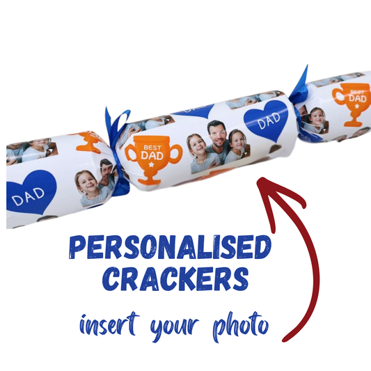 Personalised Cracker Father's Day | Trophy and heart Design Just Fun Gifts
