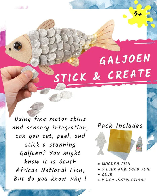 Hopscotch Crafts - Galjoen, stick and create Hopscotch Crafts