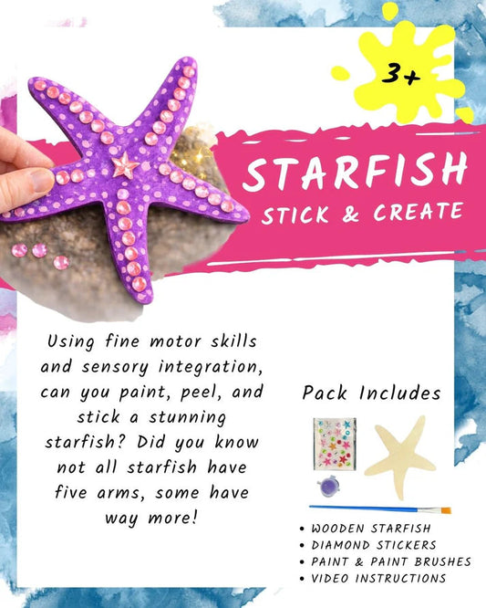 Hopscotch - Starfish, stick and create Hopscotch Crafts