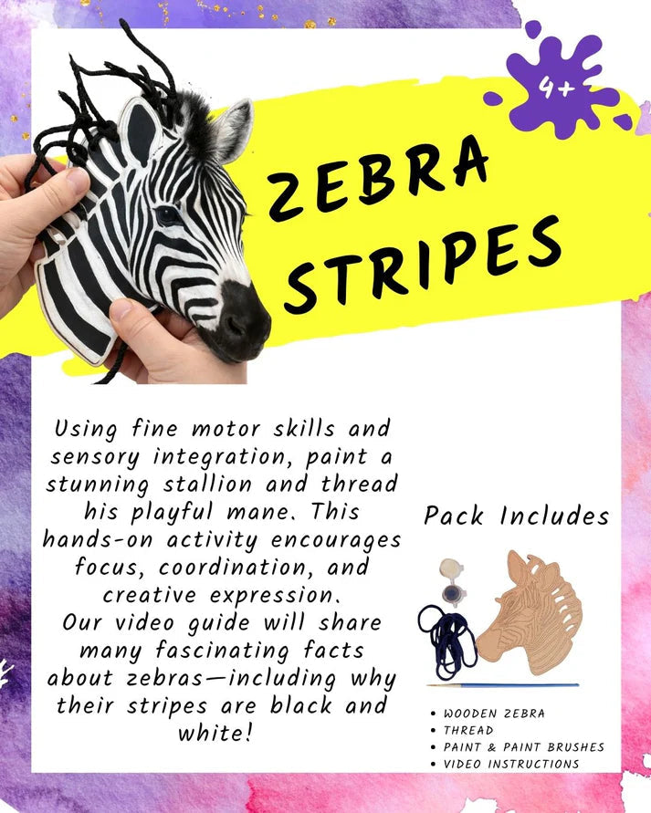 Hopscotch Crafts - Zebra Stripes Hopscotch Crafts