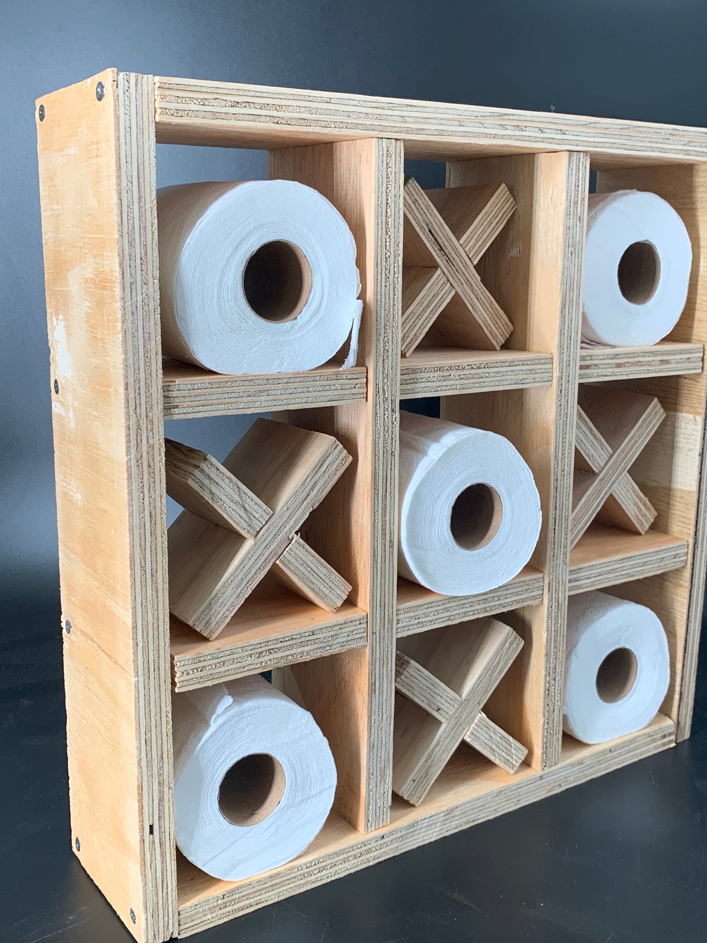 Toilet Paper holder – Tic Tac Toe