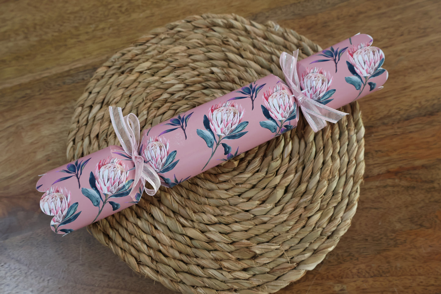 Protea Cracker with Hazelnut Chocolate Log, Note and Snap